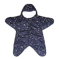 JIEEN Baby Newborn Lovely Starfish Blanket Cotton Sleeping Bag Separate The Legs (Starry Blue, Pattern 2)