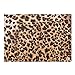 CHZIMADE A4 Size Leopard Printed Fabric Faux DIY Sheet Canvas Back Great for Hair Bows Making Craft (6pcs-B)