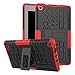MAOMI AMZ F i r e 7 (2017 Release) Case,[Kickstand Feature],Shock-Absorption/High Impact Resistant Heavy Duty Armor Defender Case for K i n d l e F i r e 7 inch 2017(Red-Black)