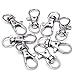 Bonayuanda Pack of 30 Metal Swivel Clasps Lanyard Snap Hook Lobster Claw Clasp Jewelry Findings