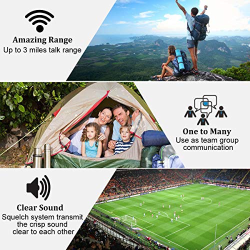 Olywiz HTD819 Mini Hand-held FM Two Way Radio with Ultra-Long Standby Time 2PACK