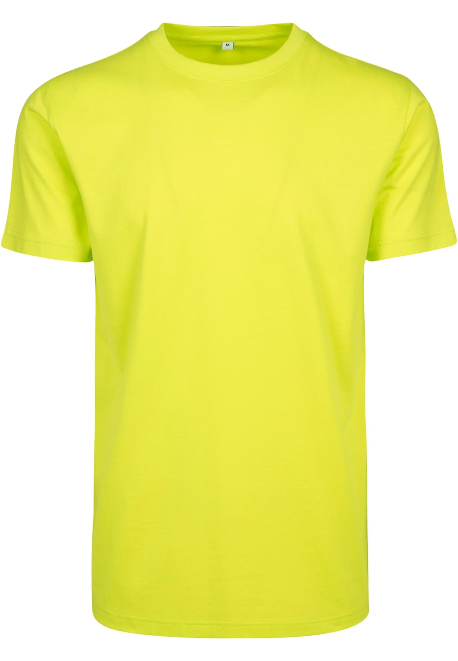 Build Your Brand Men's T-Shirt Round Neck - Frozen Yellow - M