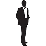 Anderson'sDapper Dude Black Silhouette Life Size Standup Kit