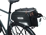 HOMPER Waterproof Bike Rack Pannier Bag 9L EVA Hard Shell Reflective Black view 4