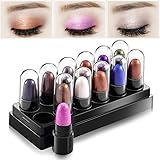 Huayang| 12Pcs/Set Waterproof Smoky Shimmer Eyeshadow Palette/ Sticks/ Pen - Eyeliner Pen for Eye Natural Foundation Makeup Party for Women