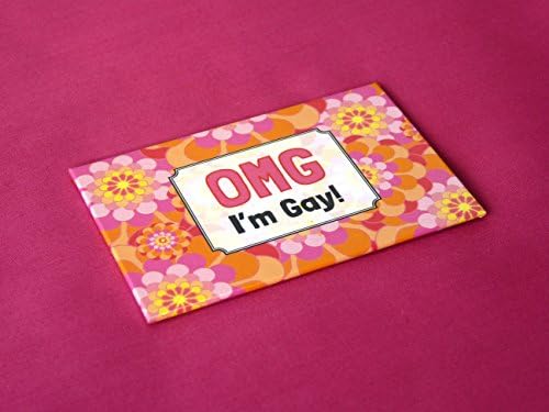 Handmade Gay pride colorful magnet