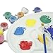 Paint Tray Palettes Art Palette with Thumb Hole -with Kare & Kind® Retail Packaging (3 Pieces, White)