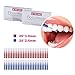 Hismith Interdental Brush, 50 Count Slim Brushes Oral Dental Hygiene Brush, Tooth Cleaning Tool