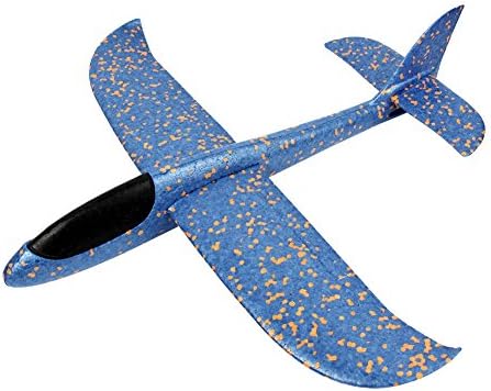 Cannan Throwing Glider Aircraft Foam Airplane Glider for Kids 2 Flight Mode Hand Launch Plane Model Inertial Flying Toy Outdoor Sports for Children as Gift