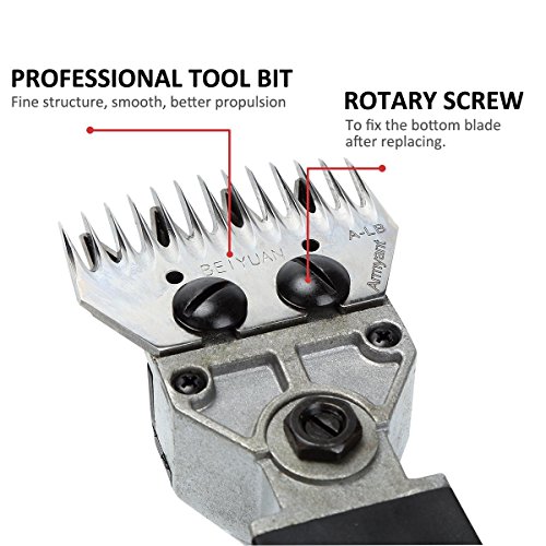Sheep Shears Electric Clippers for Goats, Alpacas, Llamas, Thick Coat and Heavy Duty Animals, Farm Livestock Pet Supplies for Hair Fur Grooming, 380W