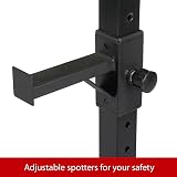 Yaheetech Adjustable Squat Rack Heavy Duty Barbell Stand 250kg 114-179cm view 5