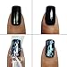 BMC 6 Sheet Clear Holographic Nail Art Foil Strips With Application Glue Set