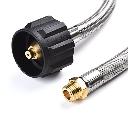 Grill Connectors & Hoses 12inch Pigtail Stainless Braided RV Propane