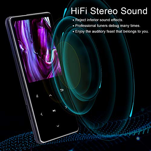 MP3, 16 Plus 32GB Large Memory MP3 Player with Bluetooth 4.2, Portable HiFi Stereo Sound MP3 Music Player with 2.4 Inch Screen, FM Radio/Voice Recording/Armband/Earphone, Built-in Speaker[Grc] - Thumbnail 4
