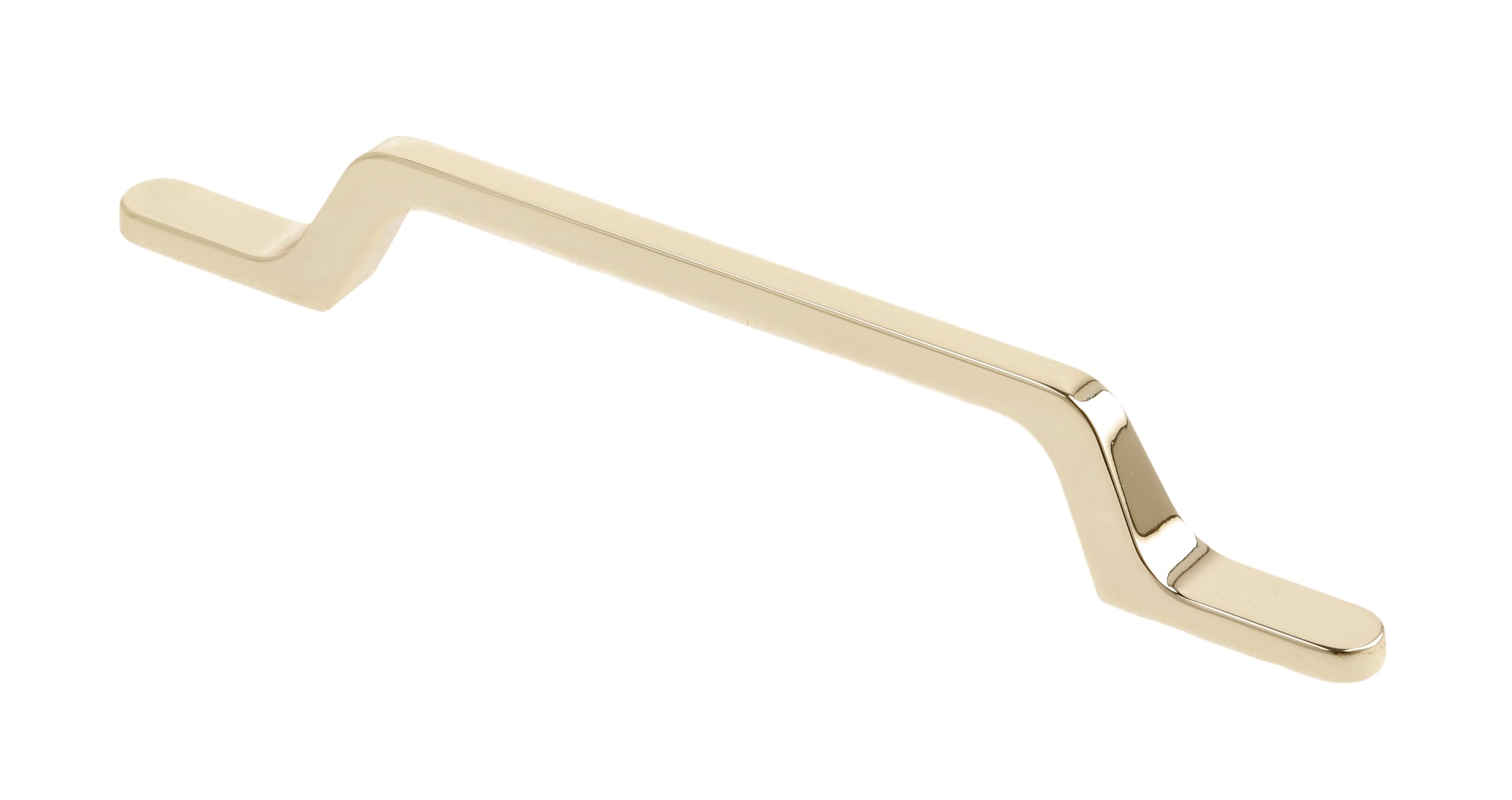 GTV - Flavio Furniture Handle - Handle Handles Furniture Handles - Hole Distance 128 mm - Zamak - Brass — image 1