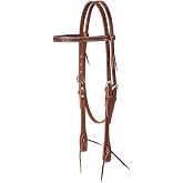 Weaver Leather Unisex Adult Browband Headstall, Brown, Horse US