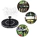 MADETEC Solar Birdbath Fountain Pump, Solar Outdoor Water Fountain Panel Kit for Bird Bath,Small Pond,Garden and Lawn (1.4W), Black