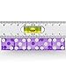 Brybelly Professional Casino Dice 19mm with Sharp Edges, Set of 5 - Precision Gambling Dice Set with Matching Serialized Numbers and Flat Face Pips for Craps and Other Casino Games - Violet Dice Set