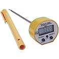 Taylor 9842FDA 5" Waterproof Digital Pocket Probe Thermometer, 1.5mm Diameter Probe