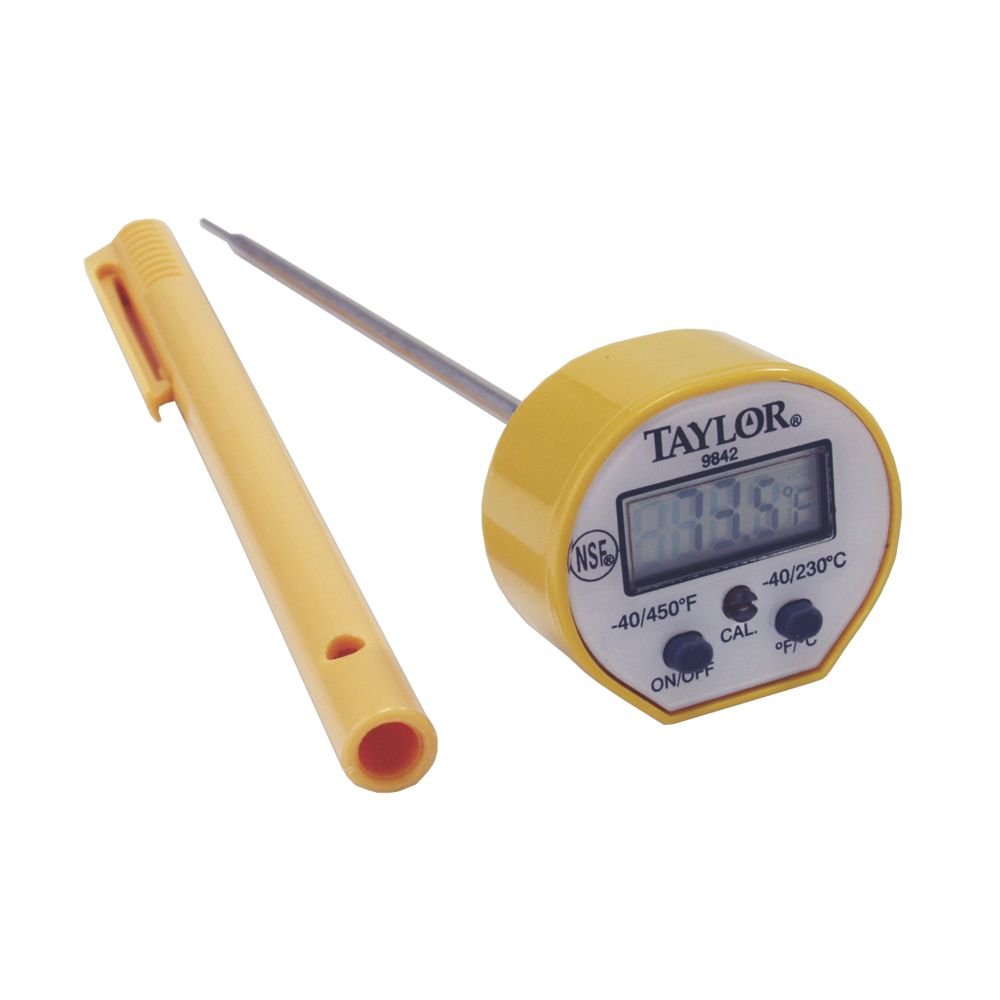 Taylor 9842 5" Waterproof Digital Pocket Probe Thermometer