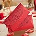 AUCH 8Pcs Deluxe Hollow Out Chinese Red Envelopes/Money Pocket/Party Accessory Organizer Envolop for Bussiness Occassion/Invited Card/Wedding/Birthday/New Year Party
