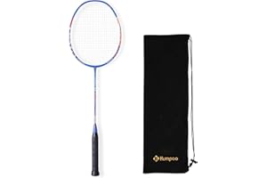 KUMPOO Professional Badminton Racket, Carbon Fiber Badminton Racket, High Tension String Lightweight Badminton Racquet with Badminton Racket Bag for Sports Training Game