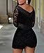 Dokotoo Womens Chic Lace Overlay Off-shoulder V-Neck Party Romper