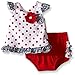 Nannette Baby Girls' Little Knit Americana Top and Diaper Cover