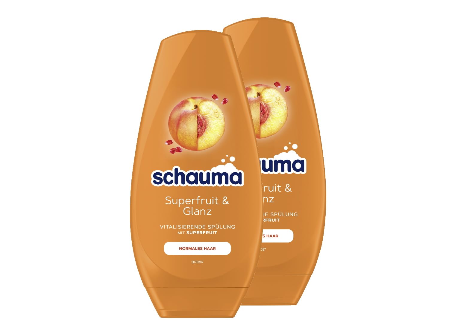 Schauma Schwarzkopf Superfruit & Shine Conditioner (2 x 250 ml), Revitalising Hair Conditioner with Nourishing Formula Strengthens Hair and Gives a Natural Shine