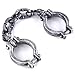 HAZOULEN Plastic Halloween Shackles on Chain for Handcuffs Costume Props Decoration