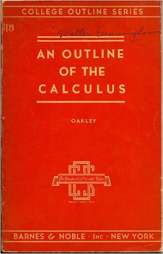 An Outline Of The Calculus Amazon Com Books
