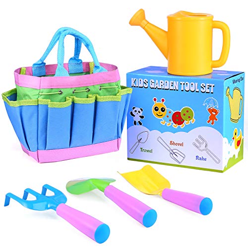 image for INNOCHEER Kids Gardening Tools, Outdoor Toys and Learning Toys Garden 