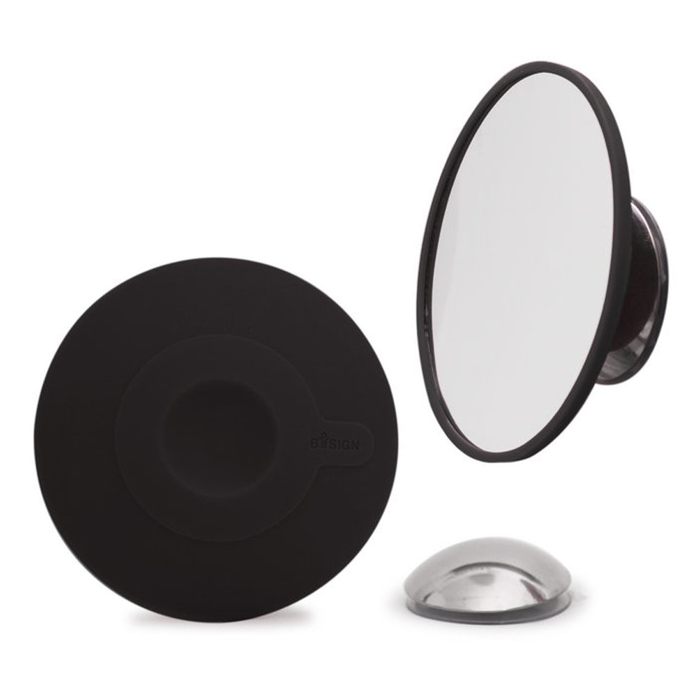 bosign Mirror Magnification by 15 Black with Suction Cup Magnetic Mount