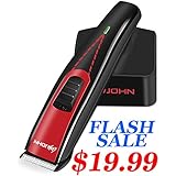 JOHN TITAN 2531 Lithium Ion Cordless Rechargeable Professional Hair Clippers and Trimmers for men Haircut Kit with 5 guard combs used by Barbers