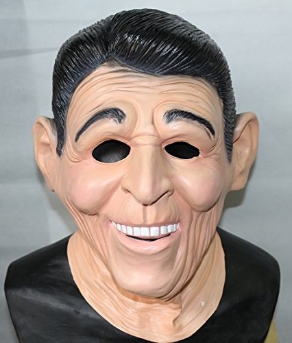 The Rubber Plantation TM 619219292672 Ronald Reagan Ex President Latex Mask American Fancy Dress Full Head Costume Accessory, Unisex-Adult, One Size