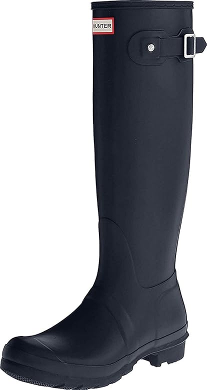 navy blue tall boots