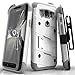 Zizo Bolt Series Compatible with Samsung Galaxy S7 Active Case Military Grade Drop Tested with Tempered Glass Screen Protector Holster White Gray
