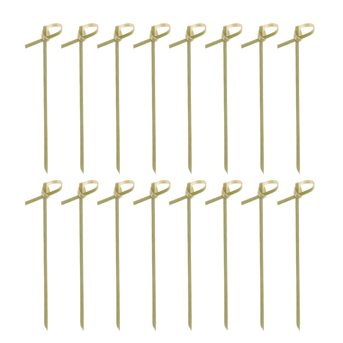 200pcs Disposable Bamboo Cocktail Picks with Bead Sturdy Fruit Sticks for Appetizers Supplies for Finger Food and Garnishes
