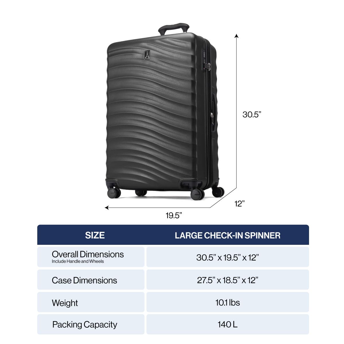 Travelpro Maxlite Air V2 Hardside Expandable Checked Luggage, 8 Spinner Wheels, Lightweight Hard Shell Suitcase, TSA lock, Slate Green, Checked Large 28-Inch