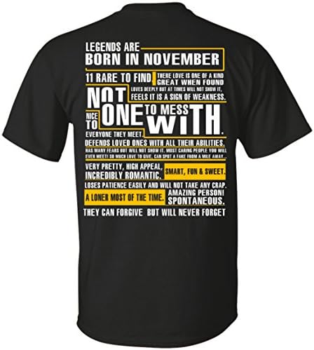 Legends are born in november 11 rare to find their love is one of a kind shirt, unisex tshirt