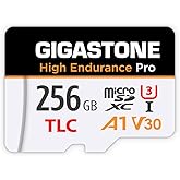 [5-Yrs Free Data Recovery] GIGASTONE 256GB Micro SD Card, TLC High Endurance Pro, Speed Up to 100MB/s, Compatible with REDTIG