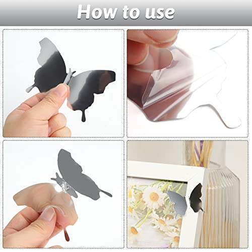 VGOODALL 50pcs 3D Butterfly Removable Mural Stickers，Butterfly Wall Decor Wall Stickers Decal Butterflies Removable Stickers Decor for Home and Room Decoration