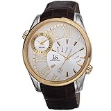 Joshua & Sons Men's JS72YG Analog Display Japanese Quartz Brown Watch