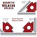 Katzco Magnetic Welding Holder - Arrow Shape for Multiple Angles - Holds up to 75 Pounds for Soldering, Assembly, Welding, and Pipes Installation