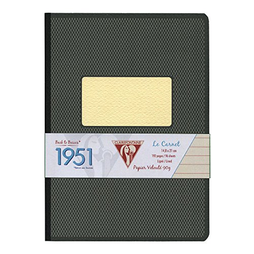 Clairefontaine Clothbound Notebook, Black, A5