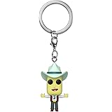 pickle rick pop keychain