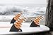 Aimshine G5 Future Surfboard Fin,Core Carbon Thrusters,Center Fin for Longboard& Paddleboard(Orange)