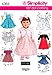 Simplicity Sewing Pattern 4364 Doll Clothes, One Size