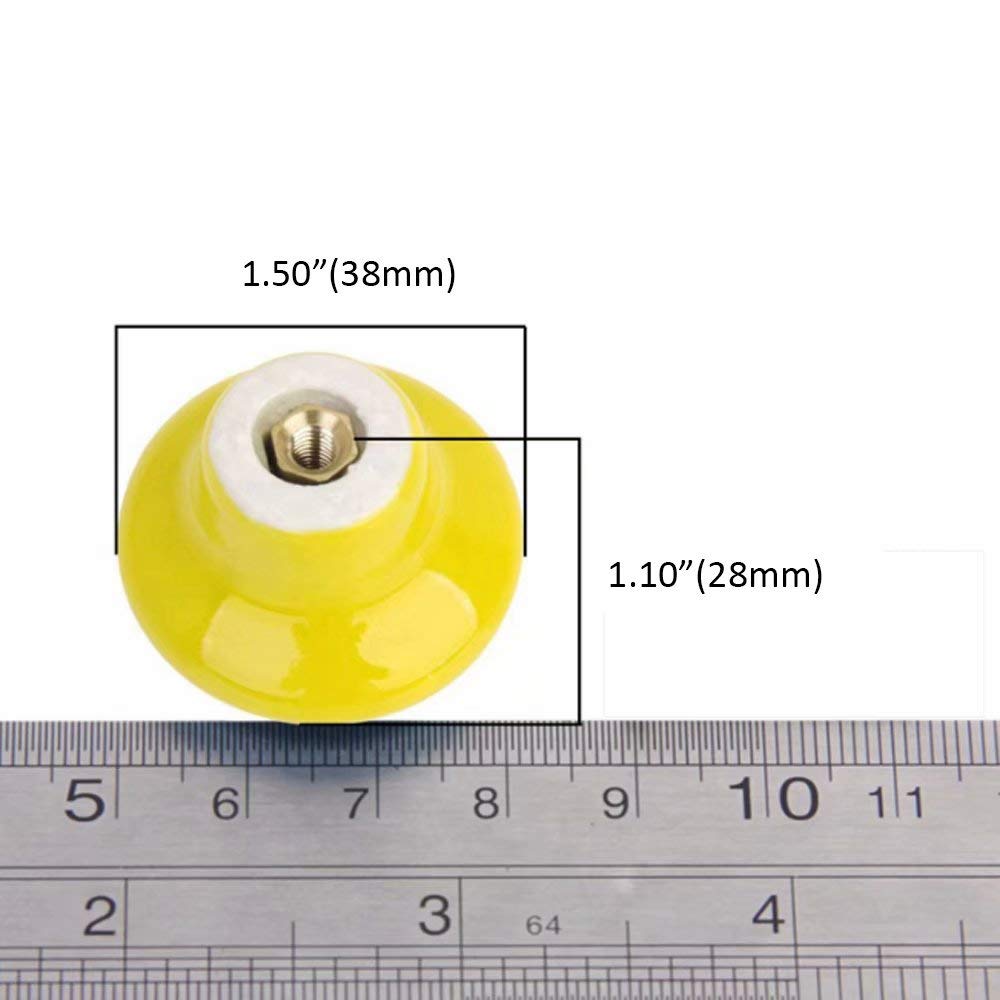 Jpettie 10 Pcs Kitchen Cabinet Knobs Drawer Pulls 32mm Round Drawer Handles Wardrobe Drawer Cabinet Home Kitchen Hardware Black Kids Room Decor Surclima Accents