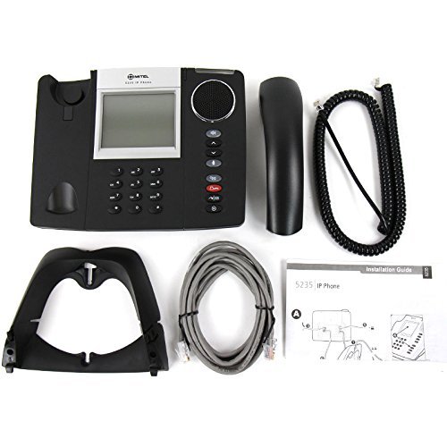 Mitel 5235 IP Phone, Dark Grey (Dual Mode) Part# 50004310 (Certified Refurbished) - Thumbnail 2